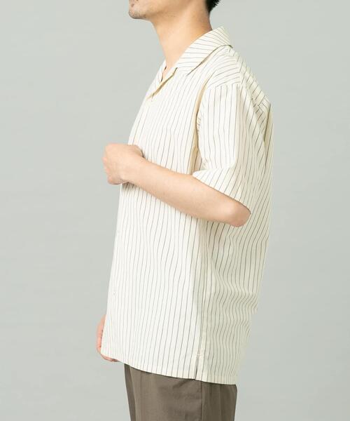 URBAN RESEARCH ROSSO MEN(アーバンリサーチロッソメン)の「『イージーケア / XLサイズあり』アーバンリラックスリネンオープンカラーシャツ(シャツ/ブラウス・メンズ・ネイビー/アイボリー/カーキ/ブラック/ホワイト/ブルー・X-LARGE/LARGE/MEDIUM)」の10枚目の写真