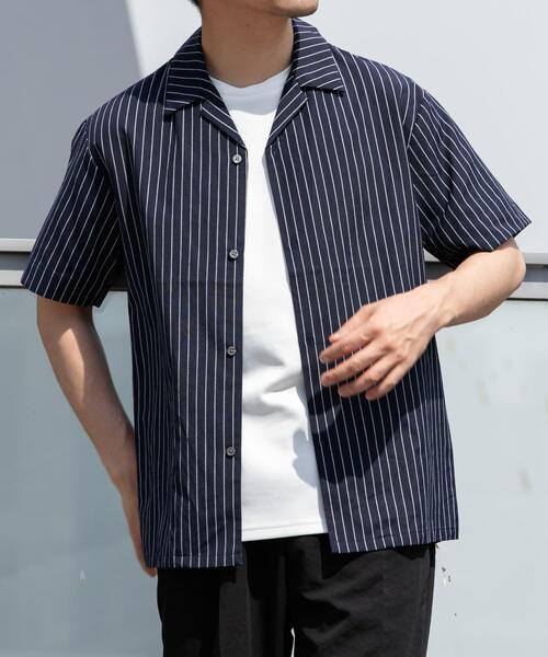 URBAN RESEARCH ROSSO MEN(アーバンリサーチロッソメン)の「『イージーケア / XLサイズあり』アーバンリラックスリネンオープンカラーシャツ(シャツ/ブラウス・メンズ・ネイビー/アイボリー/カーキ/ブラック/ホワイト/ブルー・X-LARGE/LARGE/MEDIUM)」の14枚目の写真