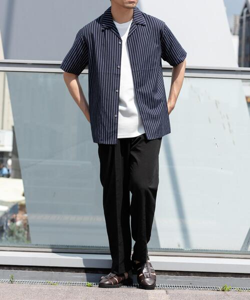 URBAN RESEARCH ROSSO MEN(アーバンリサーチロッソメン)の「『イージーケア / XLサイズあり』アーバンリラックスリネンオープンカラーシャツ(シャツ/ブラウス・メンズ・ネイビー/アイボリー/カーキ/ブラック/ホワイト/ブルー・X-LARGE/LARGE/MEDIUM)」の16枚目の写真