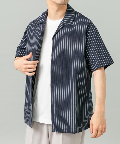URBAN RESEARCH ROSSO MEN(アーバンリサーチロッソメン)の「『イージーケア / XLサイズあり』アーバンリラックスリネンオープンカラーシャツ(シャツ/ブラウス・メンズ・ネイビー/アイボリー/カーキ/ブラック/ホワイト/ブルー・X-LARGE/LARGE/MEDIUM)」の18枚目の写真
