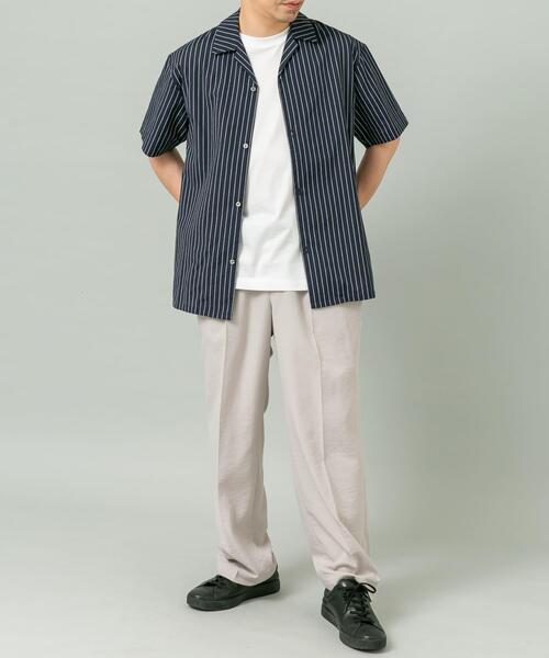 URBAN RESEARCH ROSSO MEN(アーバンリサーチロッソメン)の「『イージーケア / XLサイズあり』アーバンリラックスリネンオープンカラーシャツ(シャツ/ブラウス・メンズ・ネイビー/アイボリー/カーキ/ブラック/ホワイト/ブルー・X-LARGE/LARGE/MEDIUM)」の20枚目の写真