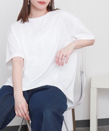 ワイドシルエット切替デザインプルオーバー【接触冷感/吸水速乾/遮熱】