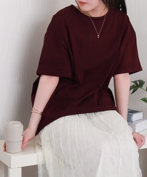 libelle more | ワイドシルエット切替デザインプルオーバー【接触冷感／吸水速乾／遮熱】(Tシャツ/カットソー)