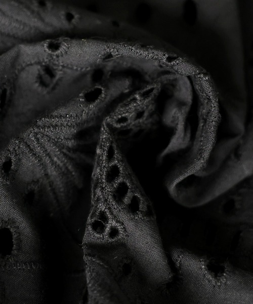 antiqua(アンティカ)の「ノースリーブ 綿100 サロペット(サロペット/オーバーオール・レディース・ブラック・ONESIZE)」の20枚目の写真