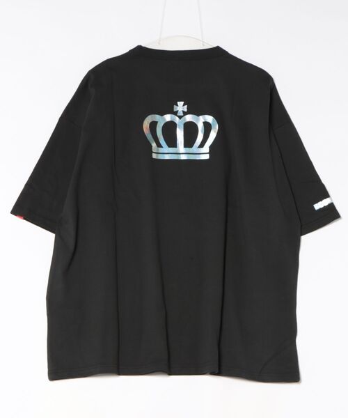 BABYDOLL（ベビードール）の「親子お揃い シャイニーロゴTシャツ 1617A（Tシャツ/カットソー・メンズ・ブラック・ユニセックスM/ユニセックスL）」の2枚目の写真