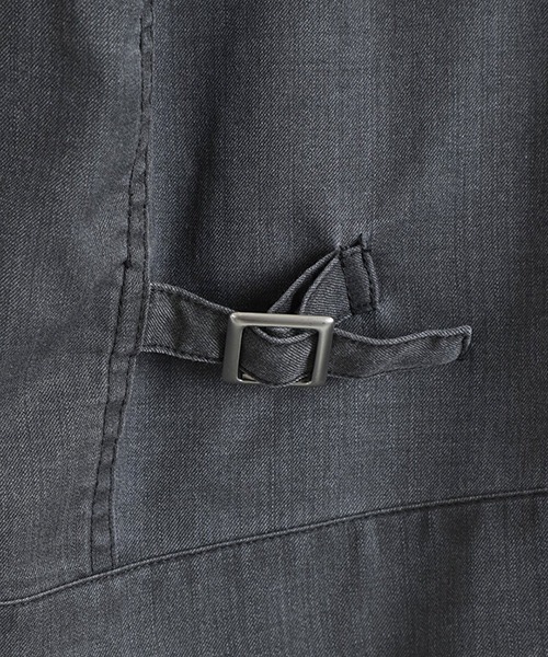 marka（マーカ）の「marka / マーカ：WORK JACKET -WASHABLE 2/72 WOOL GABARDINE PIGMENT PRINT-：M26A03BL01C[COR]（ブルゾン・メンズ・チャコールグレー・2(M)）」の6枚目の写真
