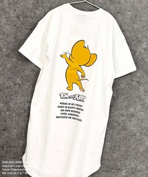 TOM&JERRY（トムアンドジェリー）の「【TOM&JERRY/トム＆ジェリー】コットン100% オーバーサイズ 半袖ワンピース（T26-05)（ワンピース）」