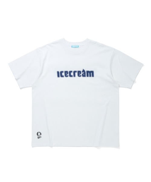 ICECREAM(アイスクリーム)の「COTTON T-SHIRT ICECREAM(Tシャツ/カットソー・メンズ・ホワイト/ブルー/ブラック・LARGE/X-LARGE/MEDIUM)」の1枚目の写真