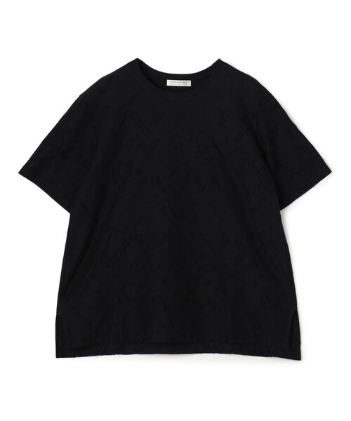 TOMORROWLAND collection(トゥモローランドコレクション)の「ジオメトリックカットジャージー クルーネックプルオーバー(Tシャツ/カットソー・レディース・ブラック/ホワイト・S)」の1枚目の写真