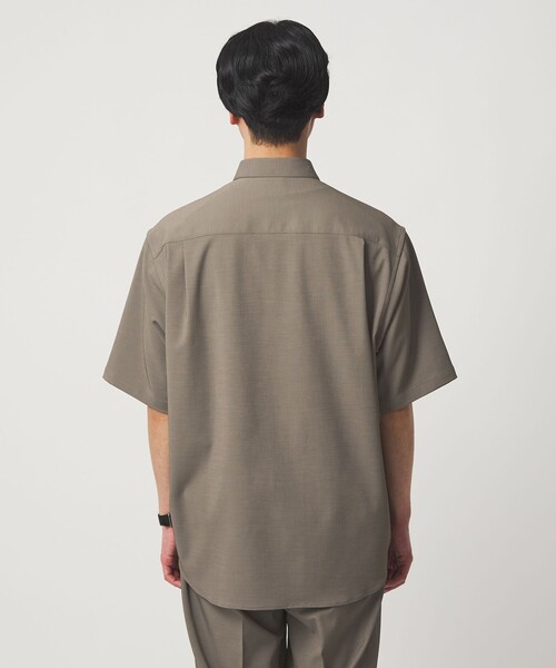 green label relaxing(グリーンレーベルリラクシング)の「ポリエステル ドビー ジャストルーズ 半袖 シャツ -接触冷感・吸水速乾・ストレッチ-(シャツ/ブラウス・メンズ・モカ/ダークグレー/ロイヤルブルー・XL/M/L/S)」の13枚目の写真