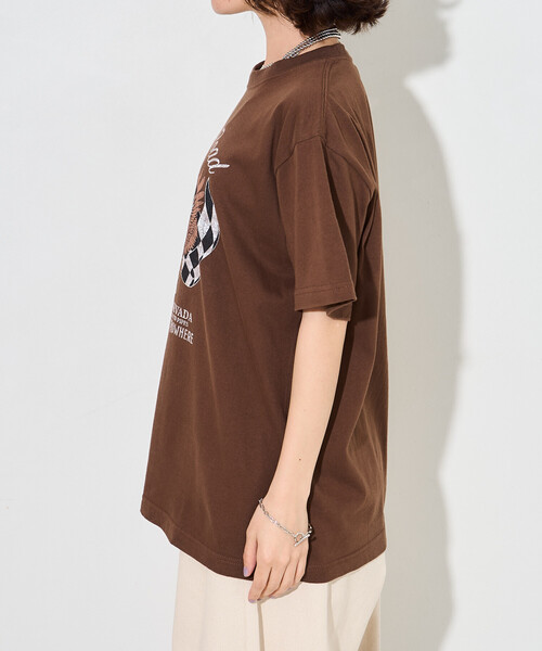 FREAK'S STORE(フリークスストア)の「ROCK T-SHIRT/ロックTシャツ(Tシャツ/カットソー・レディース・チャコールグレー/ブラウン/ダークグレー・フリ-)」の17枚目の写真