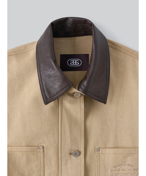 ANNEHEARTS(アンハーツ)の「Signature Logo Overfit Work Jacket_BEIGE(デニムジャケット・レディース・その他・SMALL/MEDIUM)」の6枚目の写真