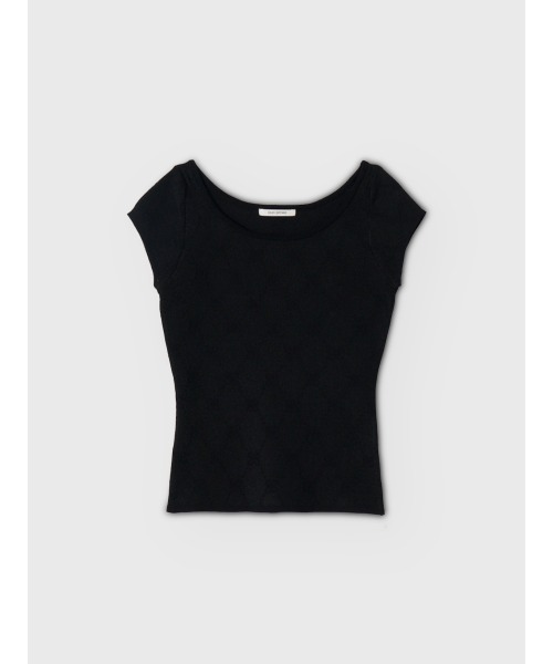 トップス EIMY PAPILLON MONOGRAM KNIT TOP セール】PAPILLON MONOGRAM KNIT TOP（ニット/セーター）｜EIMY