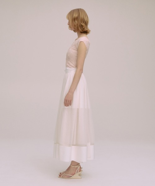 EIMY ISTOIRE(エイミーイストワール)の「PAPILLON MONOGRAM KNIT TOP(ニット/セーター・レディース・ライトピンク/ブラック/ライトグレー/ホワイト・F)」の5枚目の写真