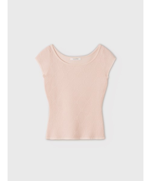 EIMY ISTOIRE(エイミーイストワール)の「PAPILLON MONOGRAM KNIT TOP(ニット/セーター・レディース・ライトピンク/ブラック/ライトグレー/ホワイト・F)」の20枚目の写真