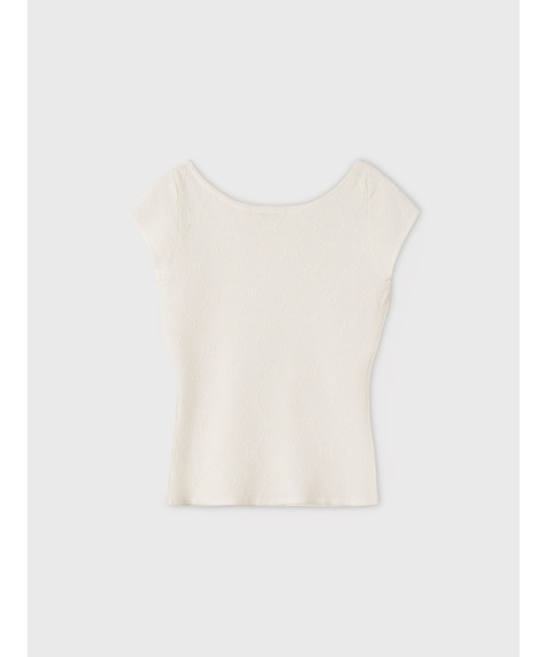 EIMY ISTOIRE(エイミーイストワール)の「PAPILLON MONOGRAM KNIT TOP(ニット/セーター・レディース・ライトピンク/ブラック/ライトグレー/ホワイト・F)」の22枚目の写真