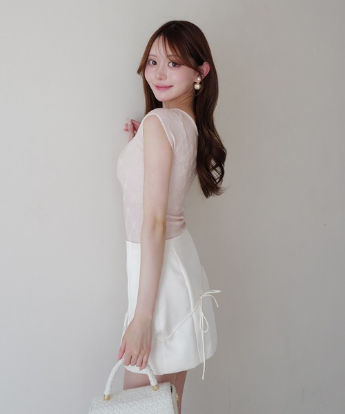 セール】PAPILLON MONOGRAM KNIT TOP（ニット/セーター）｜EIMY
