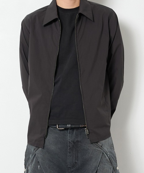 CONZ(コンズ)の「fitted zip up shirt/冷房対策/ジップシャツ/NVRFRGT(シャツ/ブラウス・メンズ・ブラック/チャコールグレー/ベージュ・1/2/3)」の9枚目の写真