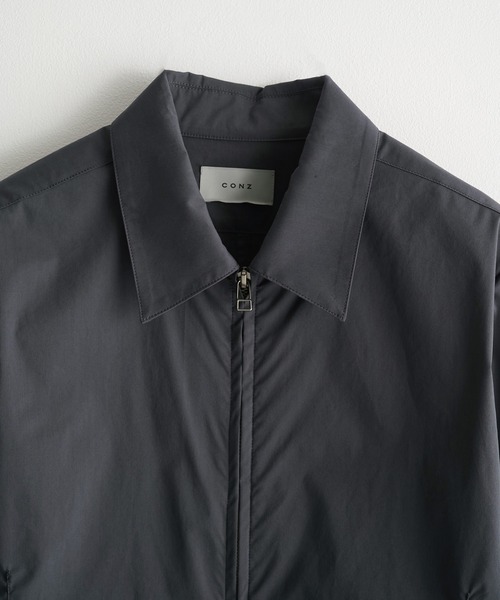 CONZ(コンズ)の「fitted zip up shirt/冷房対策/ジップシャツ/NVRFRGT(シャツ/ブラウス・メンズ・ブラック/チャコールグレー/ベージュ・1/2/3)」の18枚目の写真