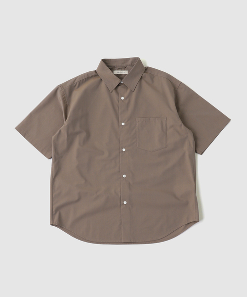 B.C STOCK(ベーセーストック)の「LIM-bress ハンソデオーバーシャツ(シャツ/ブラウス・メンズ・チャコールグレー/アイボリー/ブラウン/ブルー系その他/ピンク・MEDIUM/LARGE)」の3枚目の写真