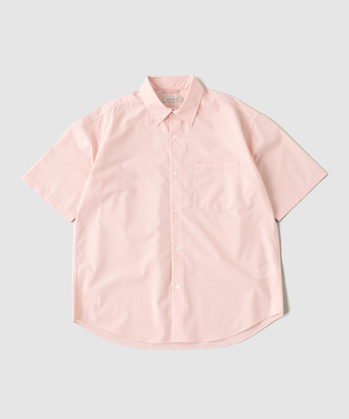 B.C STOCK(ベーセーストック)の「LIM-bress ハンソデオーバーシャツ(シャツ/ブラウス・メンズ・チャコールグレー/アイボリー/ブラウン/ブルー系その他/ピンク・MEDIUM/LARGE)」の5枚目の写真
