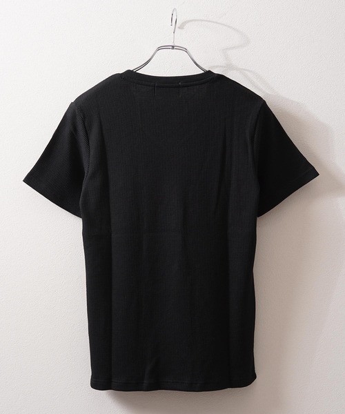 1111clothing(ワンフォークロージング)の「レギュラーフィット サーマル Vネック Tee / Regular Fit Thermal V-Neck T-Shirt(Tシャツ/カットソー・メンズ・グレー/ネイビー/カーキ/ブラック・L/XL/M)」の7枚目の写真
