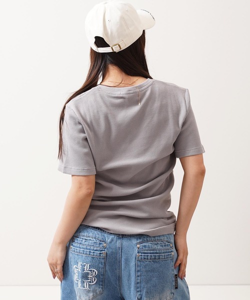 1111clothing(ワンフォークロージング)の「レギュラーフィット サーマル Vネック Tee / Regular Fit Thermal V-Neck T-Shirt(Tシャツ/カットソー・メンズ・グレー/ネイビー/カーキ/ブラック・L/XL/M)」の20枚目の写真