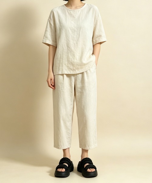 Miniministore(ミニミニストア)の「編み込みEVA厚底サンダルレディース美脚(サンダル・レディース・ブラック/グレイッシュベージュ/ホワイト・S/L/M)」の13枚目の写真