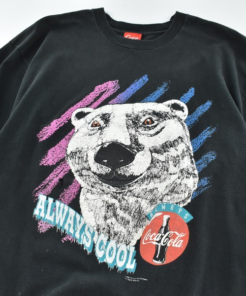 Coca Cola（コカコーラ）の「【USED】90’s Coca-Cola “POLAR BEAR” ロゴTシャツ USA製（Tシャツ/カットソー・メンズ・ブラック・X-LARGE）」の3枚目の写真