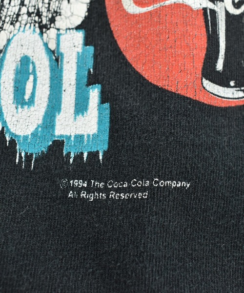 Coca Cola(コカコーラ)の「【USED】90’s Coca-Cola “POLAR BEAR” ロゴTシャツ USA製(Tシャツ/カットソー・メンズ・ブラック・X-LARGE)」の4枚目の写真