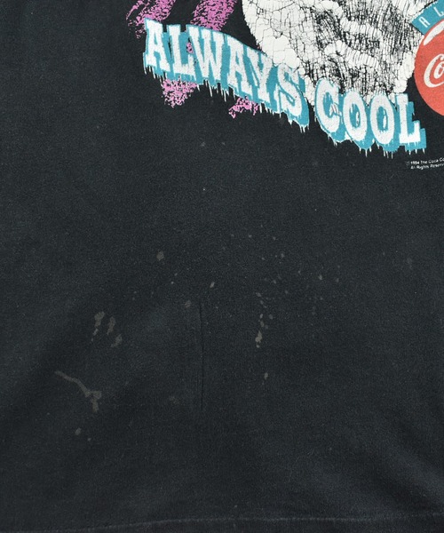 Coca Cola(コカコーラ)の「【USED】90’s Coca-Cola “POLAR BEAR” ロゴTシャツ USA製(Tシャツ/カットソー・メンズ・ブラック・X-LARGE)」の5枚目の写真