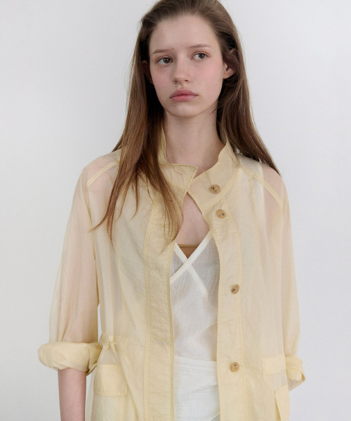 ANDNEEDS（アンドニーズ）の「Vero sheer half jacket (butter)（その他アウター・レディース・その他・FREE）」の3枚目の写真