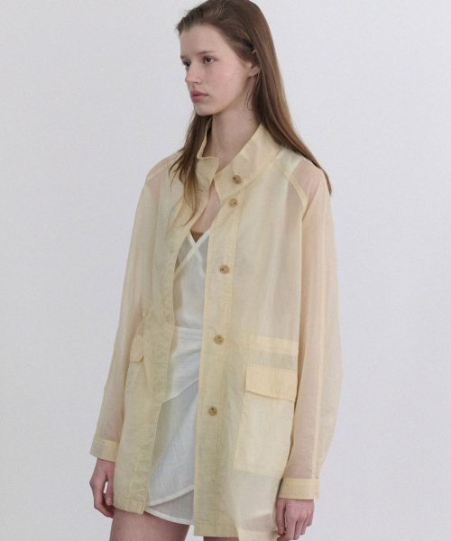 ANDNEEDS（アンドニーズ）の「Vero sheer half jacket (butter)（その他アウター・レディース・その他・FREE）」の4枚目の写真