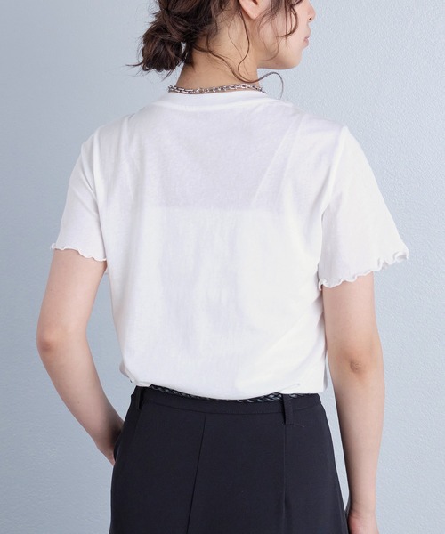 murea(ミュレア)の「メロウデザインクルーネック半袖Tシャツ(Tシャツ/カットソー・レディース・ブラック/ホワイト/チャコールグレー・FREE)」の21枚目の写真