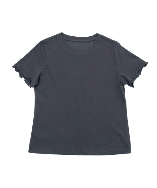murea(ミュレア)の「メロウデザインクルーネック半袖Tシャツ(Tシャツ/カットソー・レディース・ブラック/ホワイト/チャコールグレー・FREE)」の11枚目の写真
