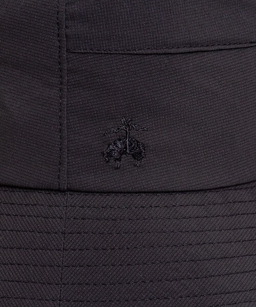 BROOKS BROTHERS(ブルックスブラザーズ)の「ポリエステル GFロゴ ブリーザブル レインハット(ハット・メンズ・ブラック・ONE SIZE)」の2枚目の写真
