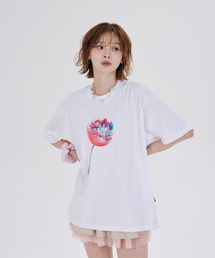 ANGEL RABBIT GACHA CANDY T-SHIRT(WHITE)