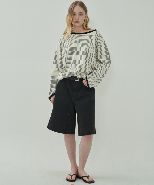 MOTT(モット)の「ボートネックオフロングスリーブリス-Ivory(Tシャツ/カットソー・レディース・その他・FREE)」の3枚目の写真