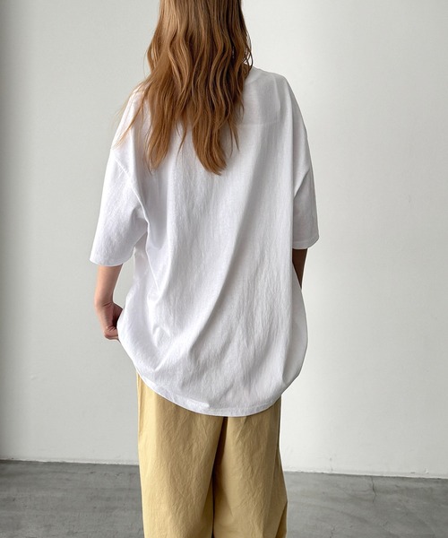 CANAL JEAN(キャナルジーン)の「Lakey Park GREAT RACE Tシャツ(Tシャツ/カットソー・レディース・カーキ/ホワイト・ONE SIZE)」の7枚目の写真