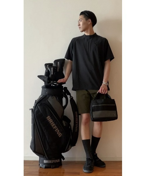 BRIEFING（ブリーフィング）の「【BRIEFING GOLF／ブリーフィングゴルフ】 MEN'S DRY PILE HIGHNECK（Tシャツ/カットソー・メンズ・ブラック/ホワイト/グレー・M/L）」の4枚目の写真