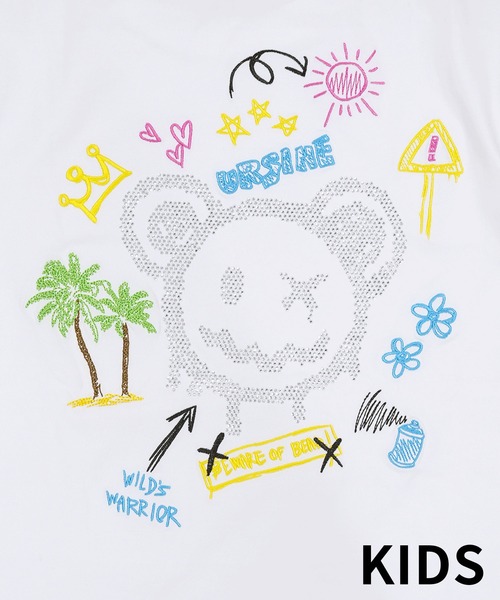 adamsJUGGLER(アダムスジャグラー)の「W/R S.Vベアーティーキッズ(Tシャツ/カットソー・キッズ・ブラック/ホワイト・150/130/120/110/100)」の13枚目の写真