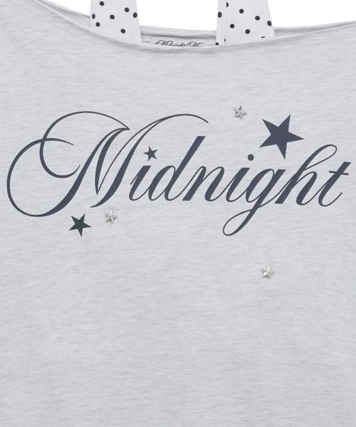 Midnight Move(ミッドナイトムーブ)の「Midnight Move/ドットレイヤードTシャツ(Tシャツ/カットソー・レディース・ホワイト/ネイビー・FREE)」の18枚目の写真