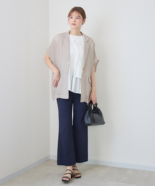 KATHARINE ROSS(キャサリンロス)の「【接触冷感】麻混フレアパンツ(その他パンツ・レディース・グリーン/ネイビー・MEDIUM/LARGE)」の19枚目の写真