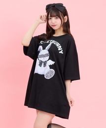 センターバックレースアップTシャツ