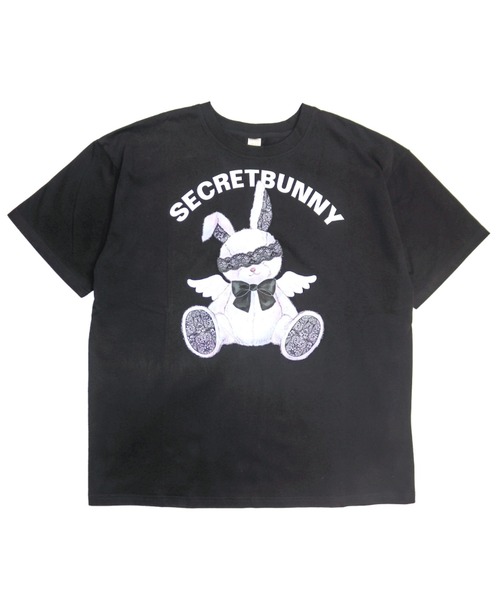 Secret Honey(シークレットハニー)の「センターバックレースアップTシャツ(Tシャツ/カットソー・レディース・オフホワイト/ピンク/ブラック・FREE)」の3枚目の写真