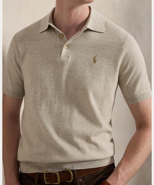 POLO RALPH LAUREN(ポロ ラルフ ローレン)の「コットン ポロカラー セーター(ニット/セーター・メンズ・ブラウン・L/M/S/XS/XXL/XL)」の5枚目の写真