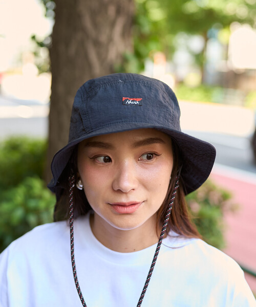 NANGA(ナンガ)の「NANGA/ナンガ NYLON TUSSER SUNSHADE HAT / ナイロンタッサー サンシェードハット(ハット・メンズ・ベージュ/イエロー/ブラック/アイボリー/ライトグリーン・ONE SIZE)」の16枚目の写真