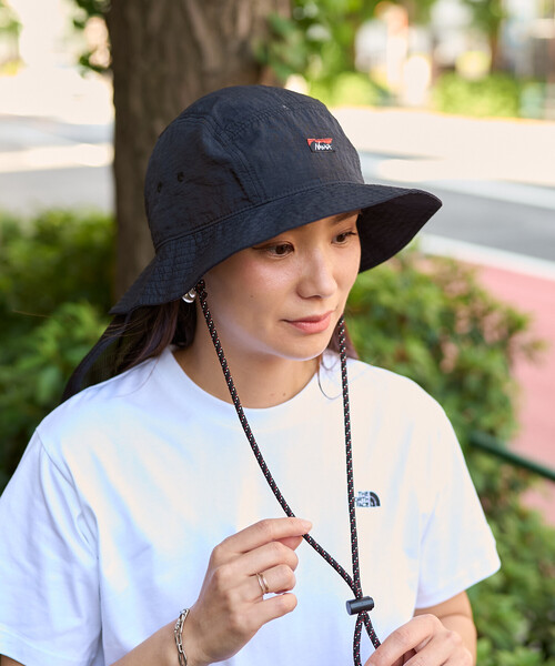 NANGA(ナンガ)の「NANGA/ナンガ NYLON TUSSER SUNSHADE HAT / ナイロンタッサー サンシェードハット(ハット・メンズ・ベージュ/イエロー/ブラック/アイボリー/ライトグリーン・ONE SIZE)」の17枚目の写真