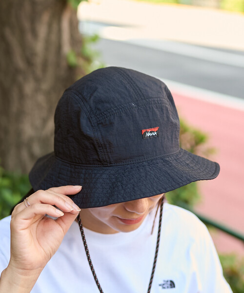 NANGA(ナンガ)の「NANGA/ナンガ NYLON TUSSER SUNSHADE HAT / ナイロンタッサー サンシェードハット(ハット・メンズ・ベージュ/イエロー/ブラック/アイボリー/ライトグリーン・ONE SIZE)」の18枚目の写真