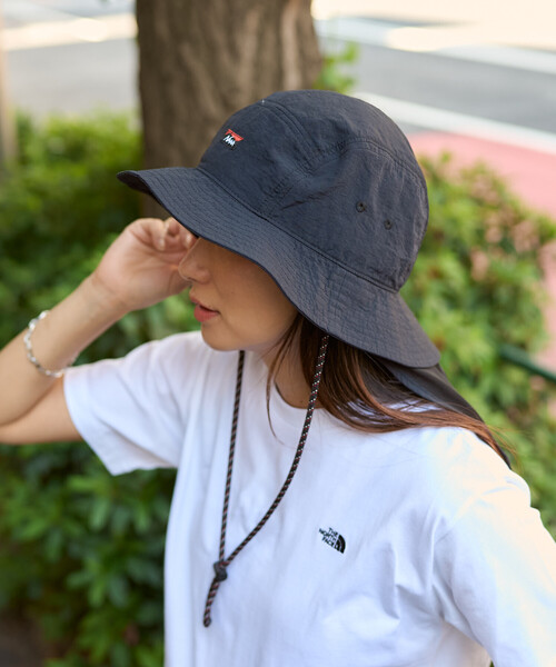 NANGA(ナンガ)の「NANGA/ナンガ NYLON TUSSER SUNSHADE HAT / ナイロンタッサー サンシェードハット(ハット・メンズ・ベージュ/イエロー/ブラック/アイボリー/ライトグリーン・ONE SIZE)」の19枚目の写真